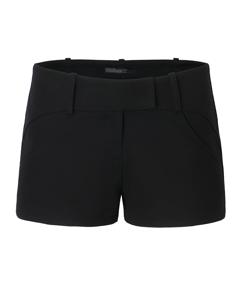 Curved Line Shorts (black)