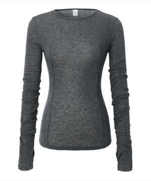 Pintuck Warmer Long Sleeve (grey)