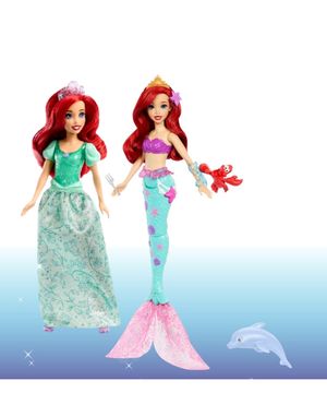 마텔 디즈니 인어공주 바다동물친구들과 인어공주 패션돌 2종선물세트