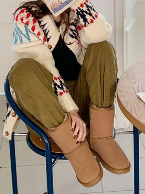 Chaco middle 챠코 소가죽 미들 어그 AHFU002