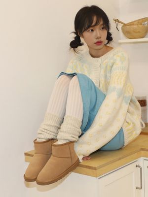 Chaco short 챠코 소가죽 숏 어그 AHFU001