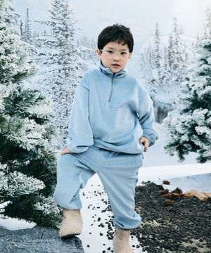 모모 상하집업_블루 [ 안감 보아털  ]