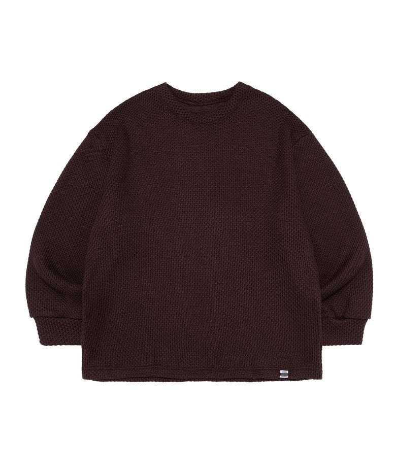 하비핏 빈티지 기모니트 (브라운)