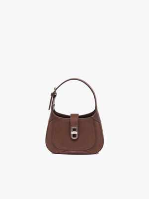 보니 러셀러 스웨이드 미니 크로스백 OTFH010B