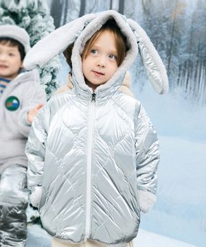 토끼 점퍼 [ 100% 방수 스키복+ 안감 퍼 ]_실버