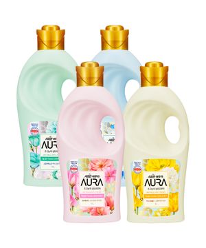 [옵션선택] 아우라 섬유유연제 용기 1L x 4개