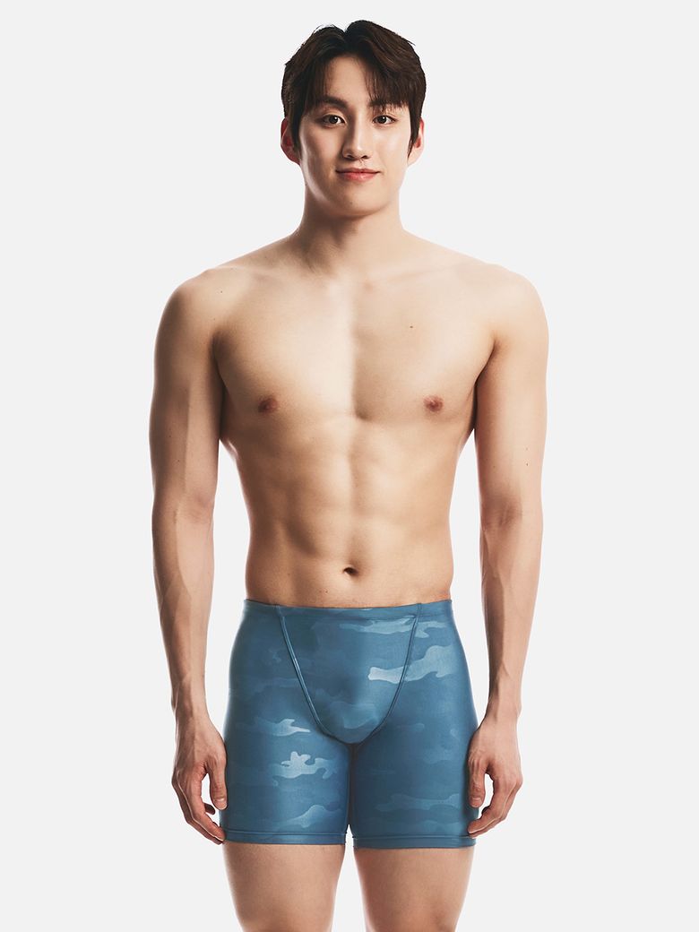 카모 3부 재머 수영복 인디고블루 (B6SMSMS104IDB)