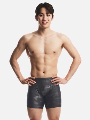 카모 3부 재머 수영복 딥그레이 (B6SMSMS104DEG)