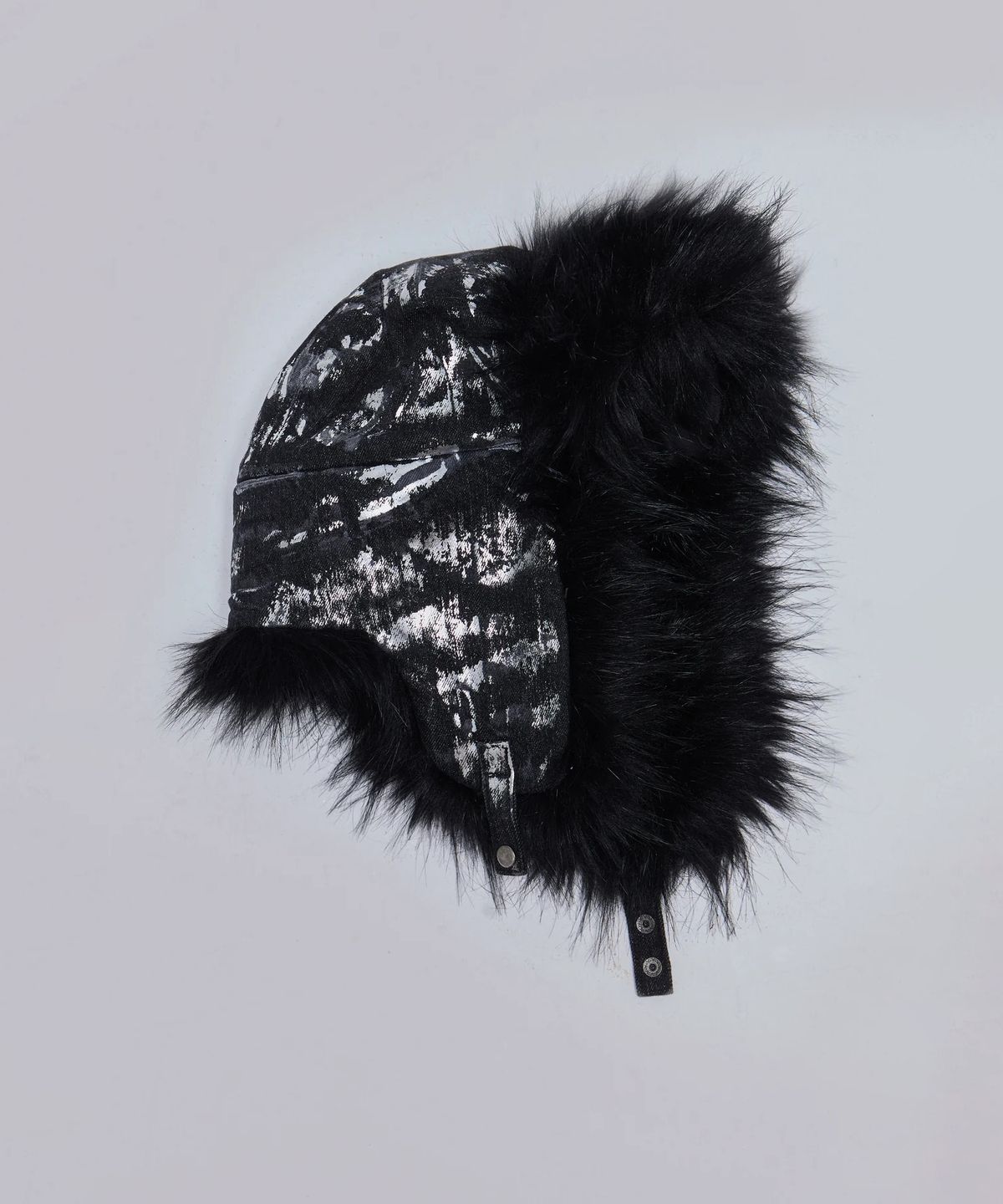 제이디드 런던(JADED LONDON) (U) 건메탈 데님 트래퍼 햇 그레이 GUNMETAL DENIM TRAPPER HAT GREY