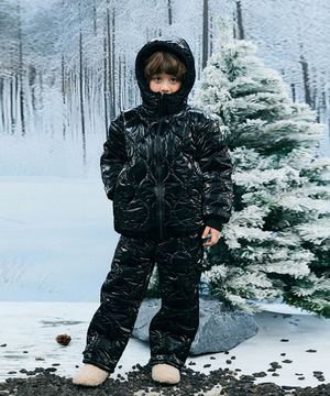 패딩 바지 [ 100% 방수 스키복 가능 ]_블랙