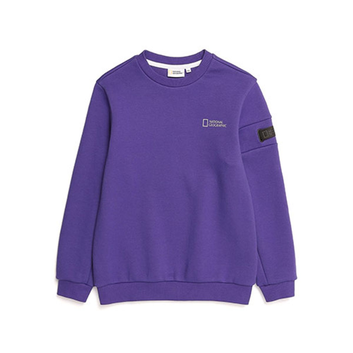 내셔널지오그래픽 키즈(NATIONAL GEOGRAPHIC KIDS) N213KSW240 머레이 백 로고 맨투맨 티셔츠 PURPLE