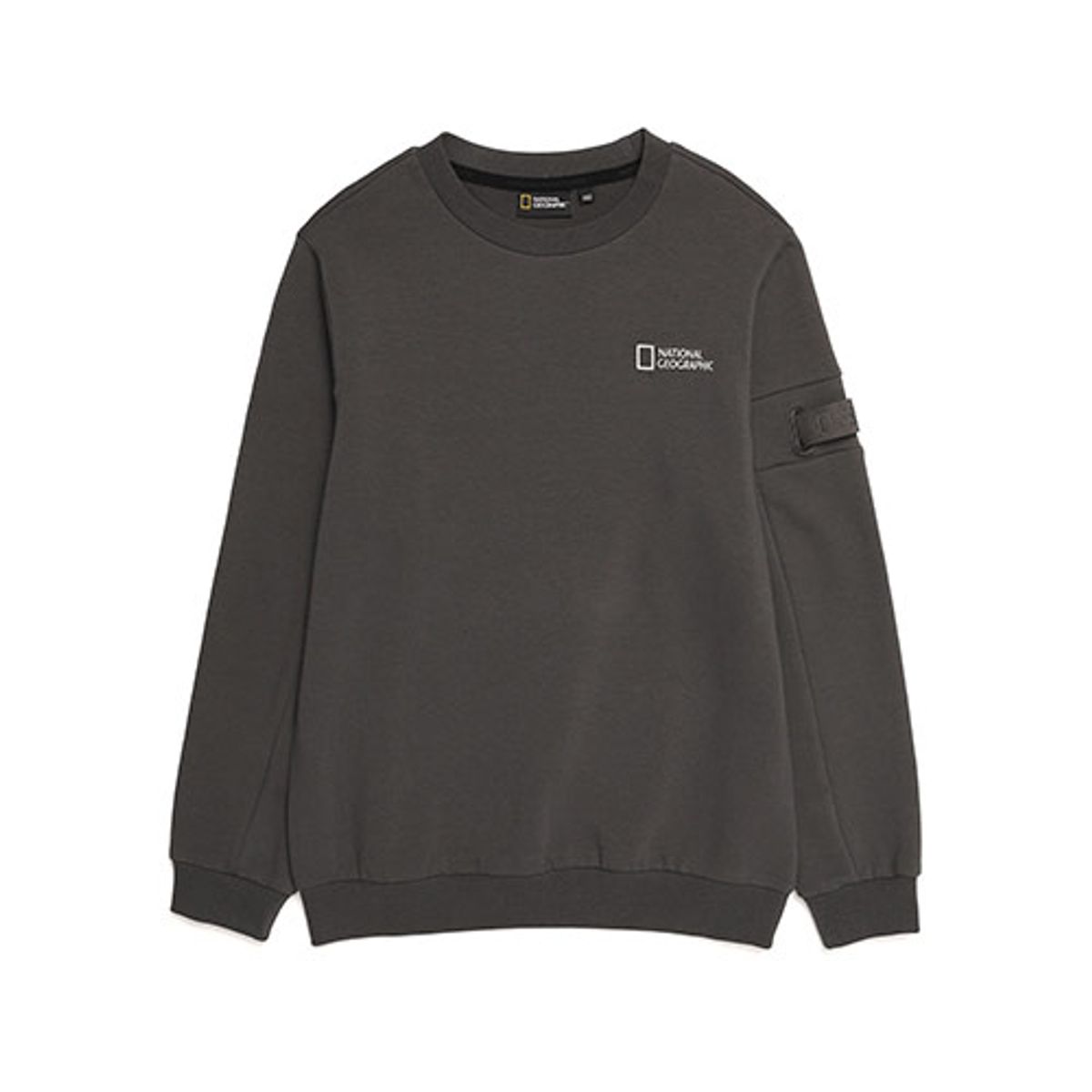 내셔널지오그래픽 키즈(NATIONAL GEOGRAPHIC KIDS) N214KSW210 포셔 스페이스 아트웍 맨투맨(기모) IRON GREY