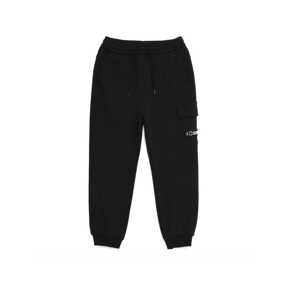 내셔널지오그래픽 키즈(NATIONAL GEOGRAPHIC KIDS) N214KPT021 베이직 컴보터블 조거 트레이닝(기모) CARBON BLACK