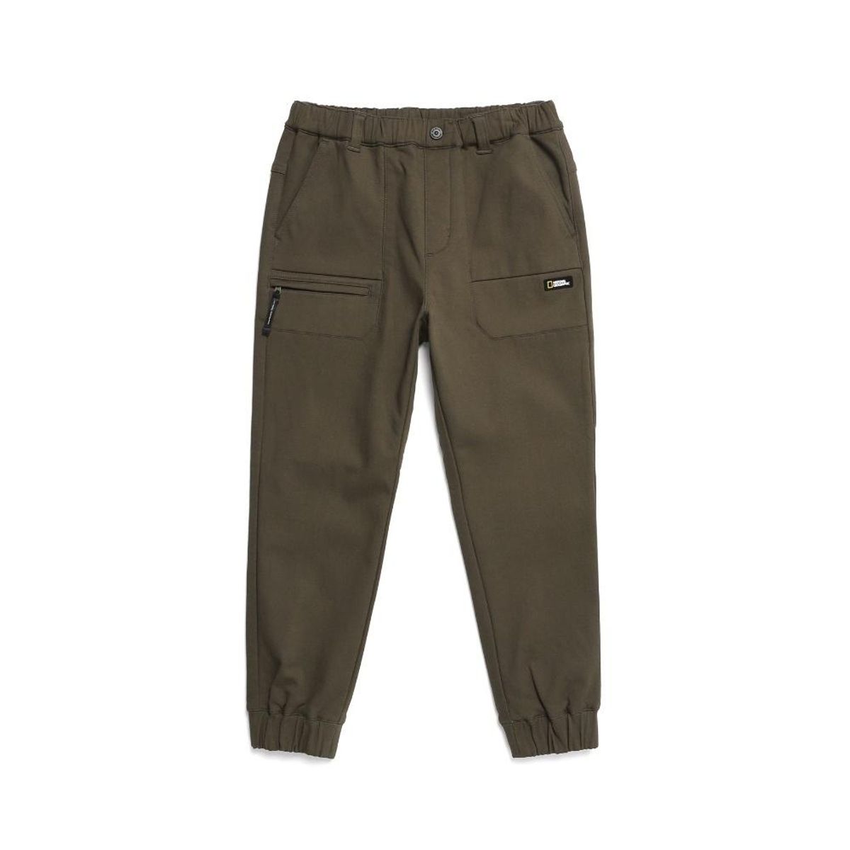 내셔널지오그래픽 키즈(NATIONAL GEOGRAPHIC KIDS) K224UPT110 카고 베이직 조거(기모) KHAKI