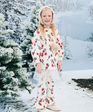 기모 모모 프릴 바지 _크림