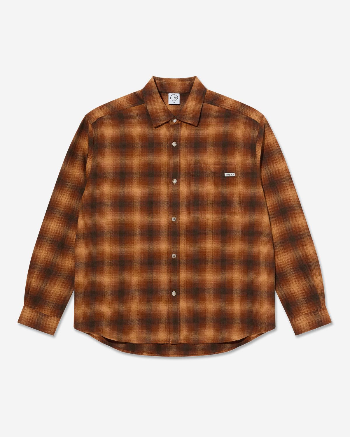 폴라(POLAR) Mitchell LS Shadow Check Shirt - Caramel