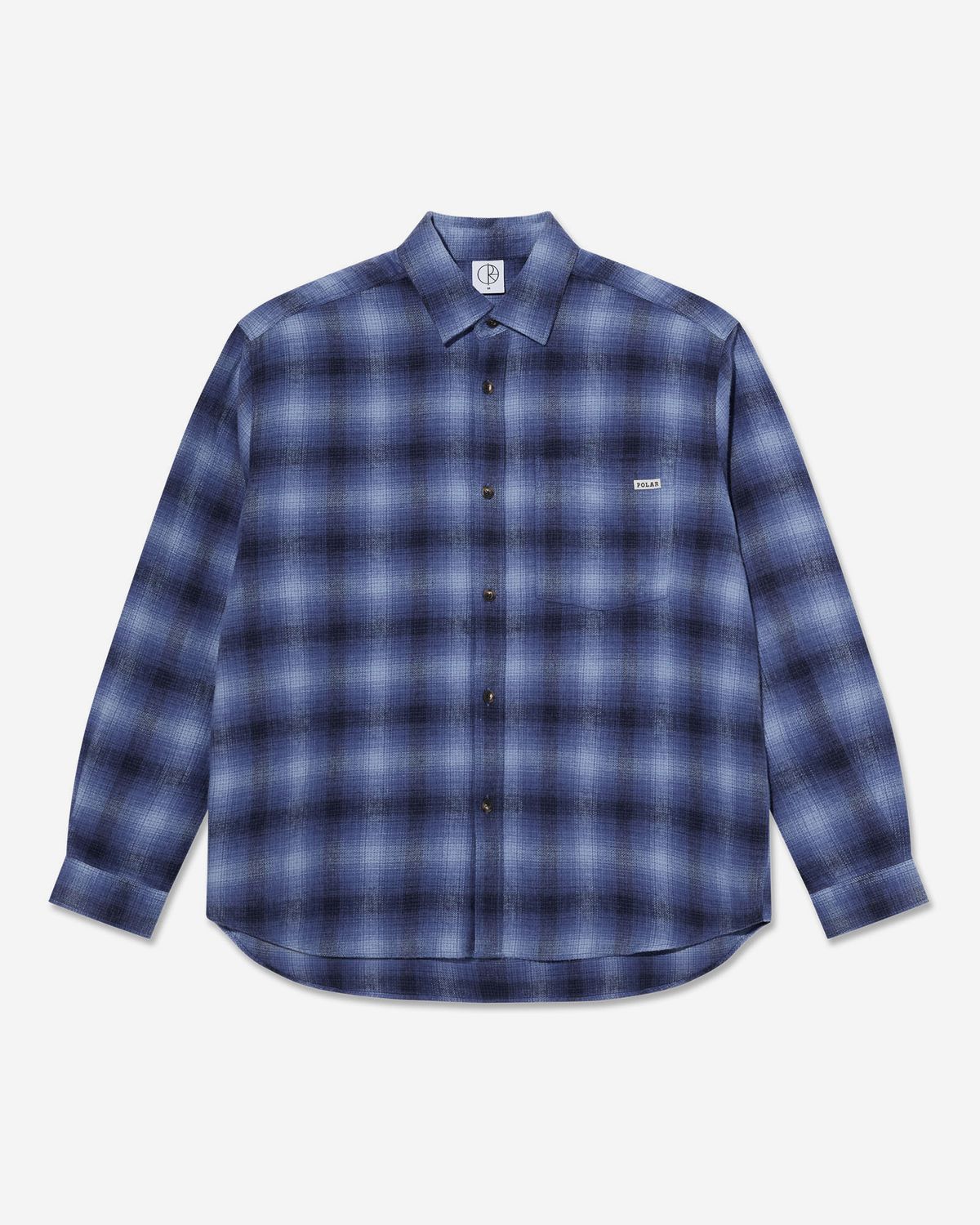 폴라(POLAR) Mitchell LS Shadow Check Shirt - Blue