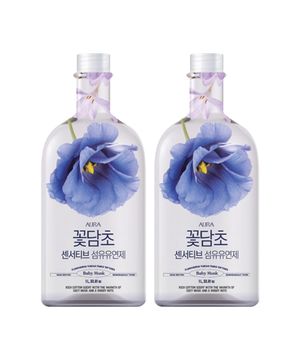 꽃담초 센서티브 베이비머스크향 섬유유연제 1L x 2개