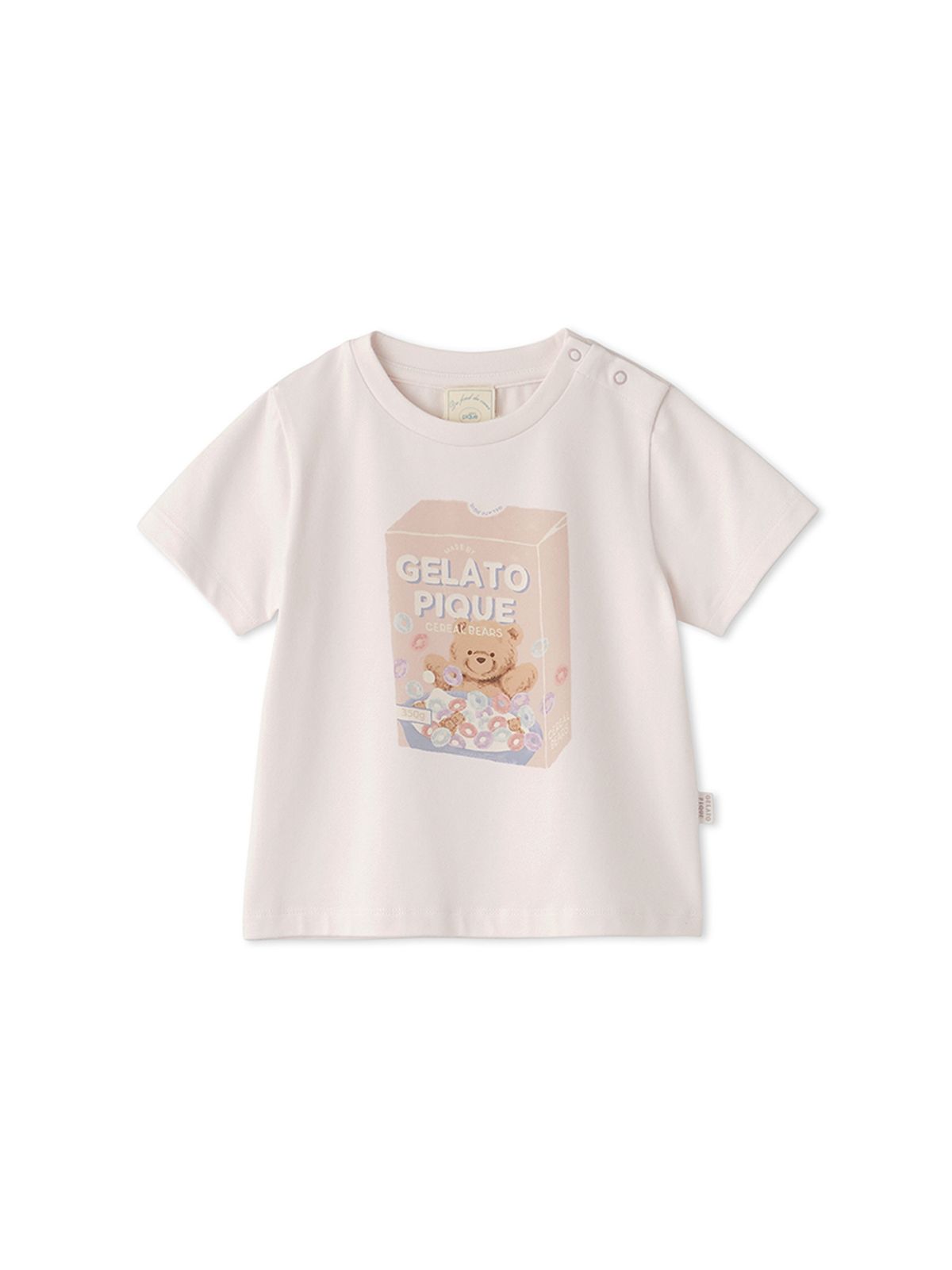 젤라또 피케(GELATO PIQUE) [BABY]시리얼 베어 원포인트 티셔츠 PBCT244459