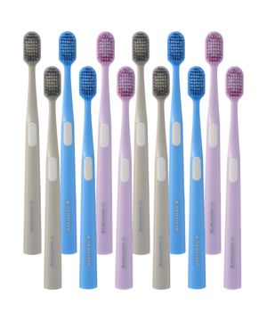 덴티스테 어드밴스드케어 광폭 스파이럴모 칫솔 x 12개 (색상 임의발송)