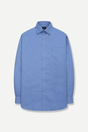 소프트 옥스포드 스트레치 일반핏 셔츠 블루 YEFSBR125BL