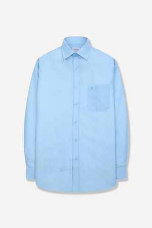 스트라이프 블렌드 클래식 일반핏 셔츠 블루 YEFSBR136BL