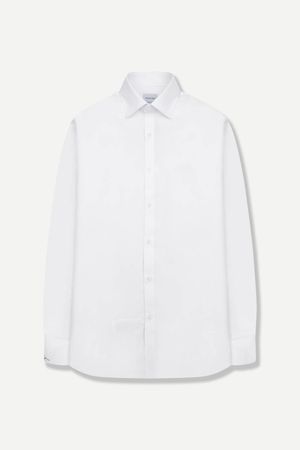 솔리드 드레스 슬림핏 셔츠 화이트 YEFSBS170WH