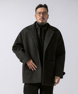 페어링 퀼티드 싱글 하프 코트 3컬러