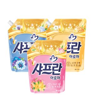 [옵션선택] 샤프란 아로마 섬유유연제 리필 2.1L x 6개