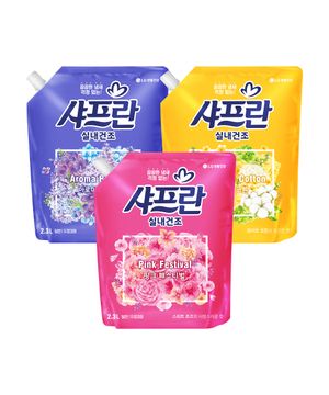 [옵션선택] 샤프란 실내건조 섬유유연제 리필 2.3L x 6개