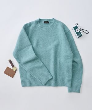데일리 앙고라 라운드 니트 (민트)