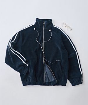 트랙 세미 벨로아 집업 자켓 (네이비)