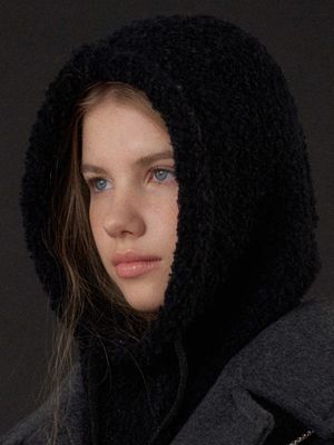 소프트 부클 바라클라바 (블랙)