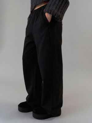 아티장 컷 디테일 스웻팬츠 (블랙)