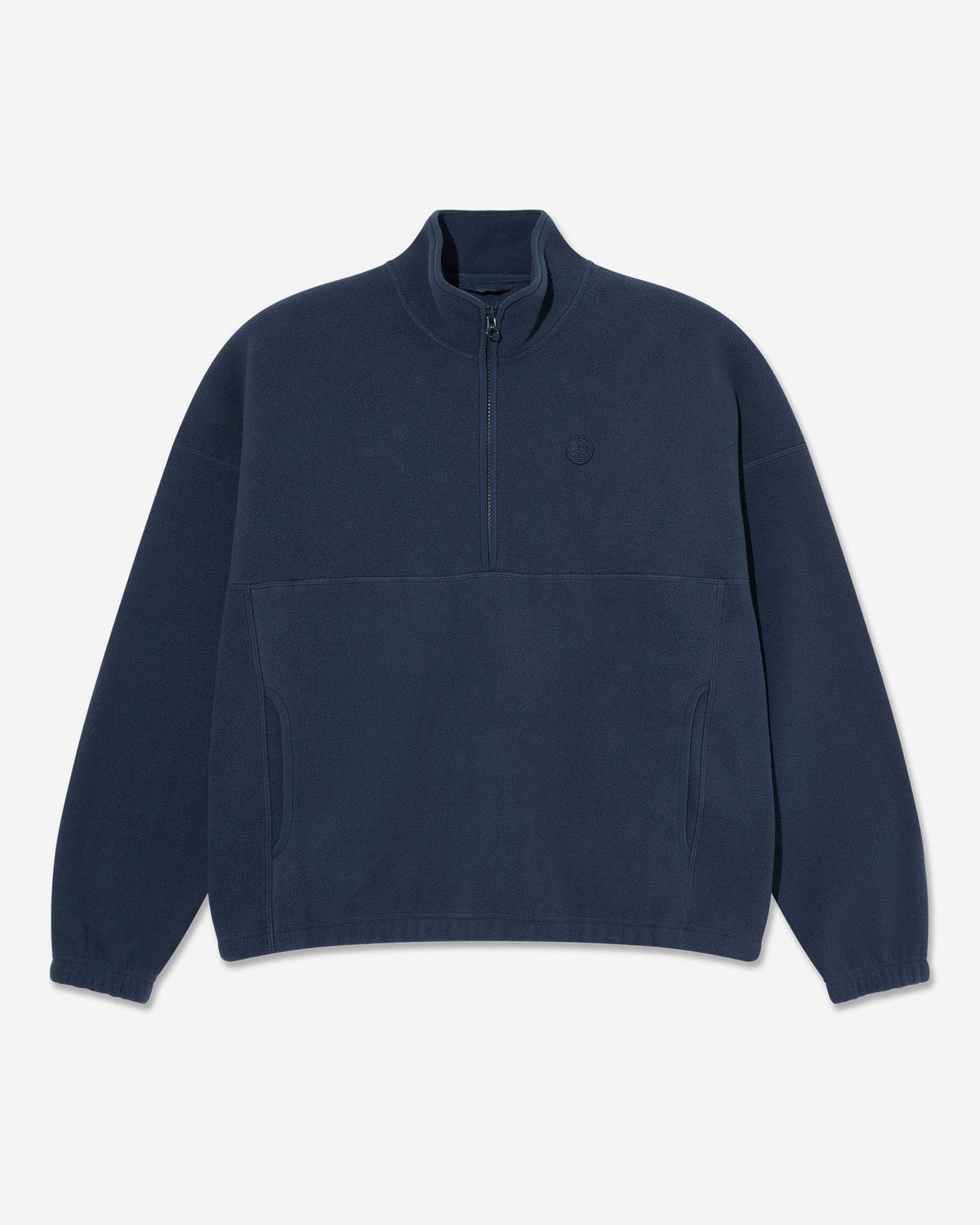 폴라(POLAR) Ivan Half Zip Sweatshirt - Grey Blue