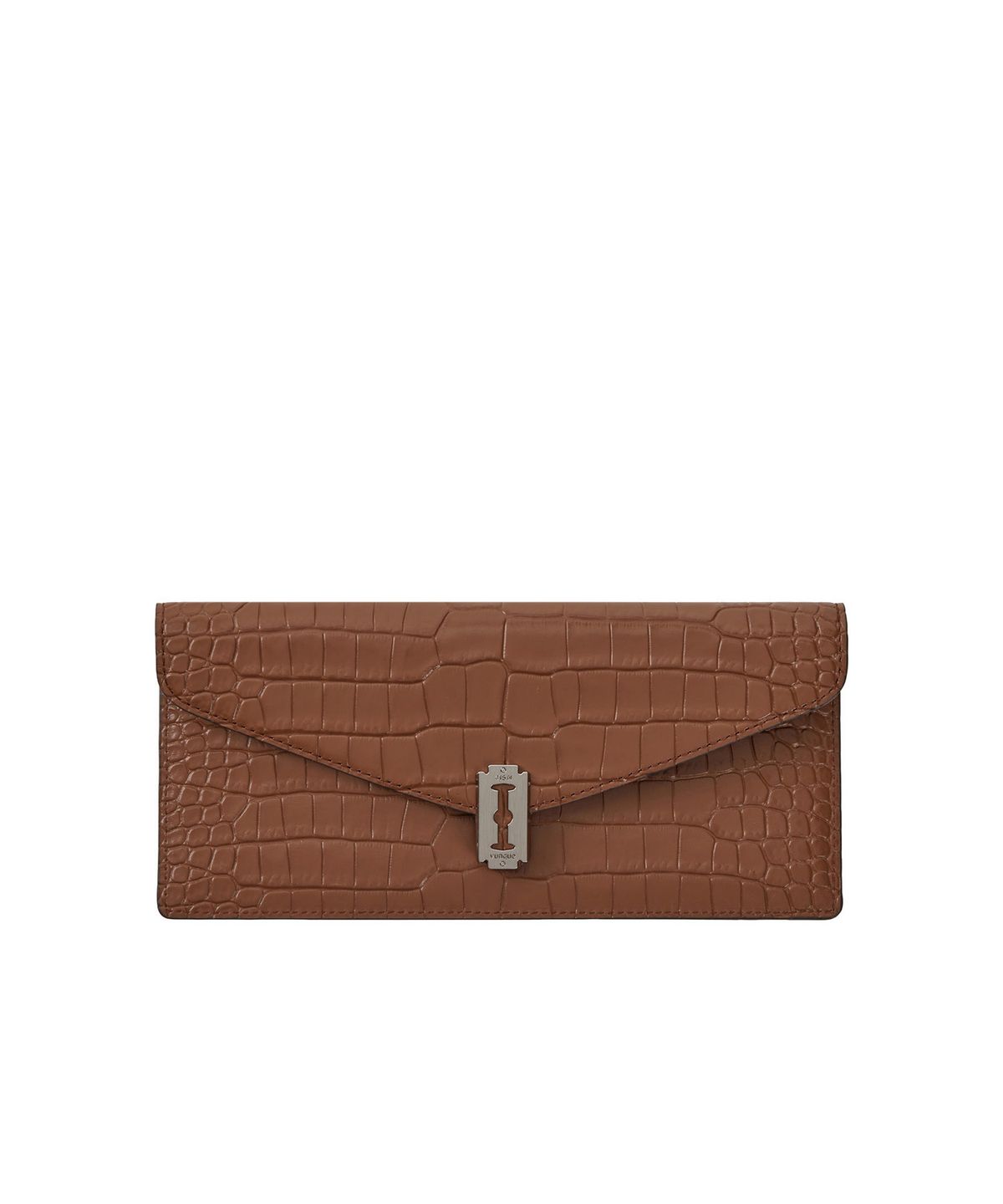 분크(VUNQUE) Occam V Long Wallet Croco (오캄 V 장지갑) Camel