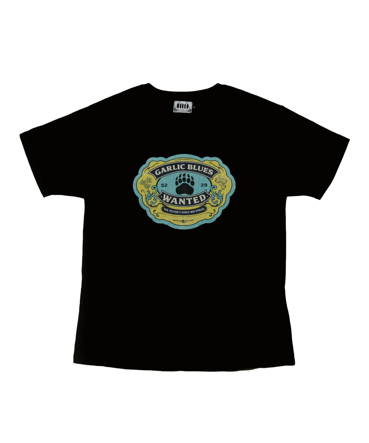 갈릭 블루스(GARLICBLUES) 02 FOOTPRINT T-shirt (Black)