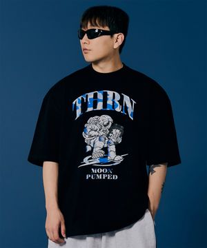 SPACEMAN PROTEIN PUMP OVERFIT T-SHIRT [BLACK/BLUE]