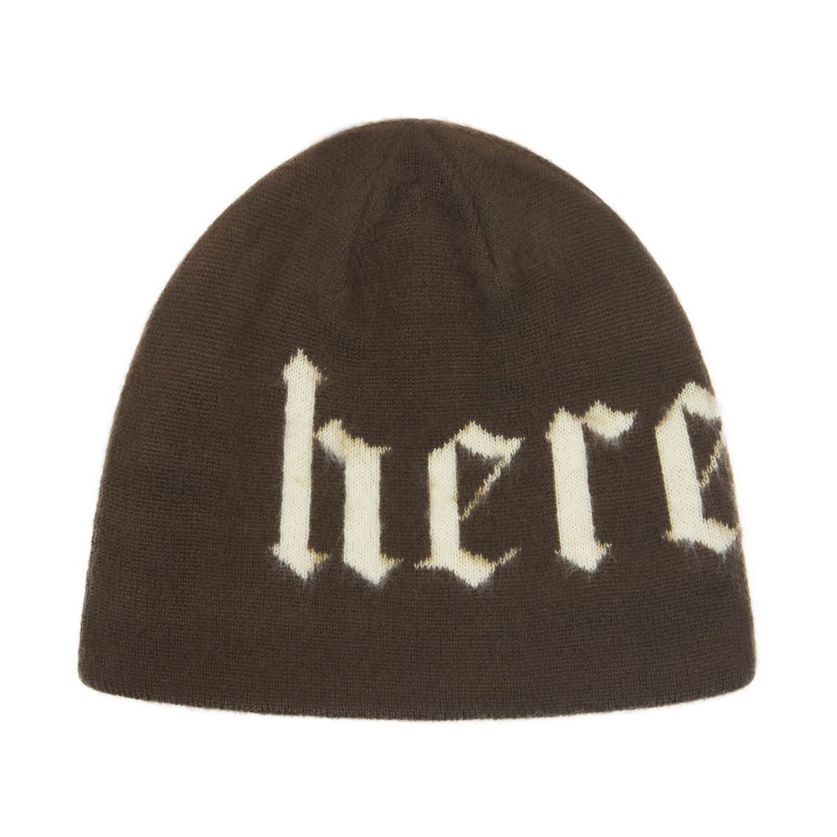 헤레시(HERESSY) HERESSY BRUSH BEANIE BROWN