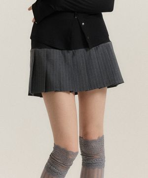 어반 그레이 플리츠 스커트 (그레이)