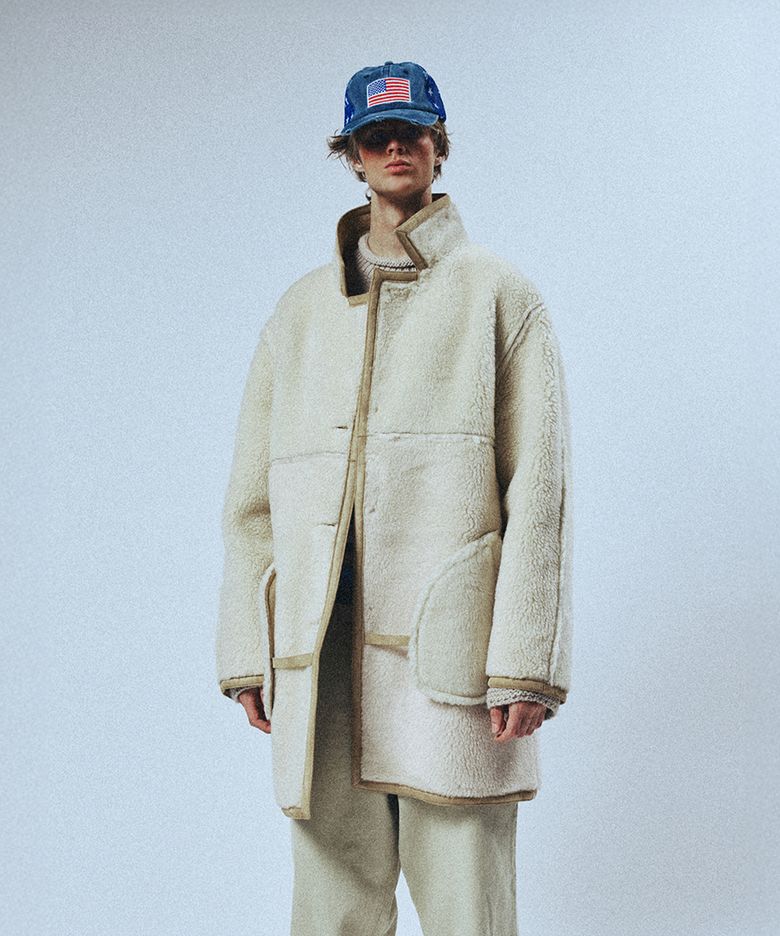MARKET FAUX SHEARLING JACKET BEIGE