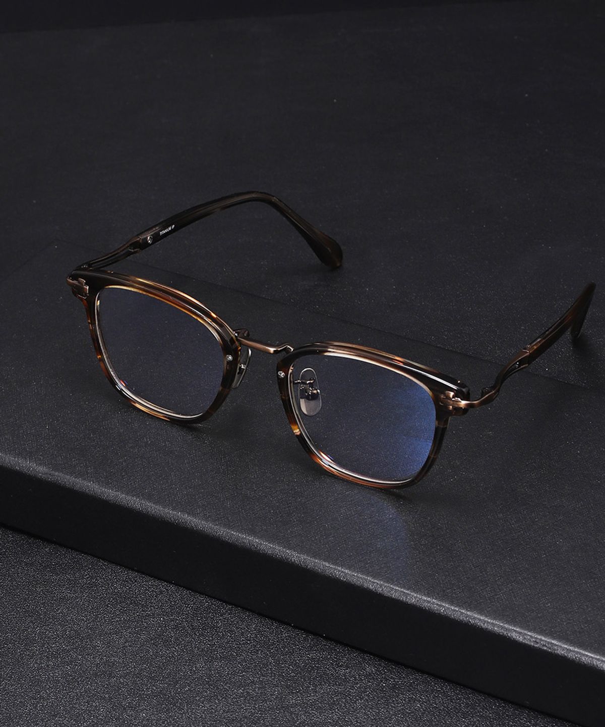 링컨프레임(LINCOLNFRAME) STRAS01 퓨어티타늄 안경테 Leopard