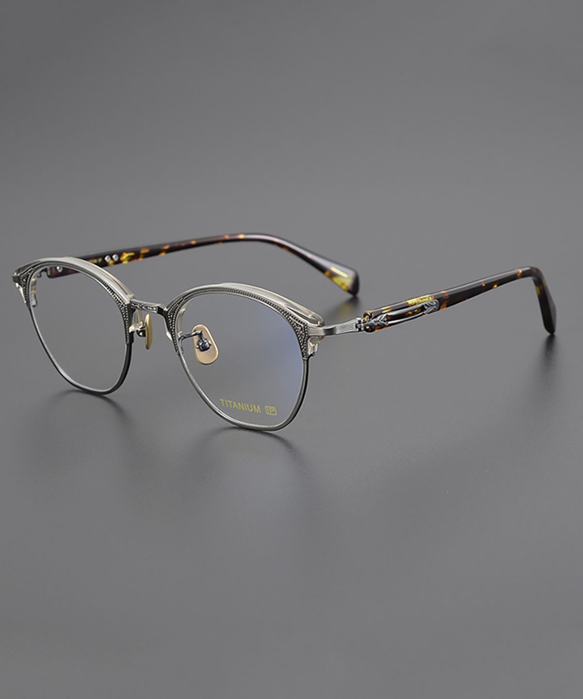 링컨프레임(LINCOLNFRAME) E-051 퓨어티타늄 안경테 Leopard