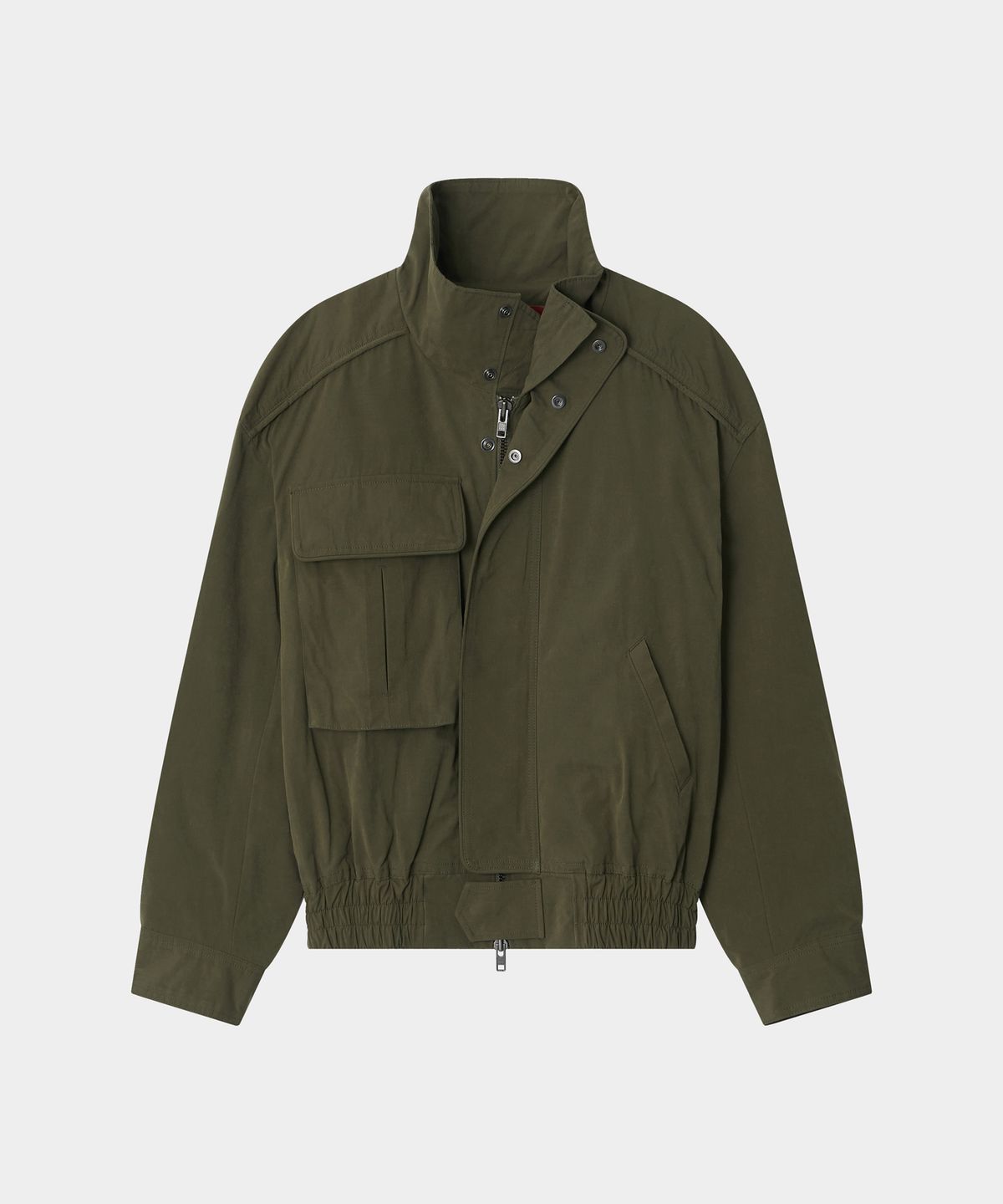월드딜레마(WORLDDILEMA) SET-UP CROPPED MILITARY JACKET (KHAKI)