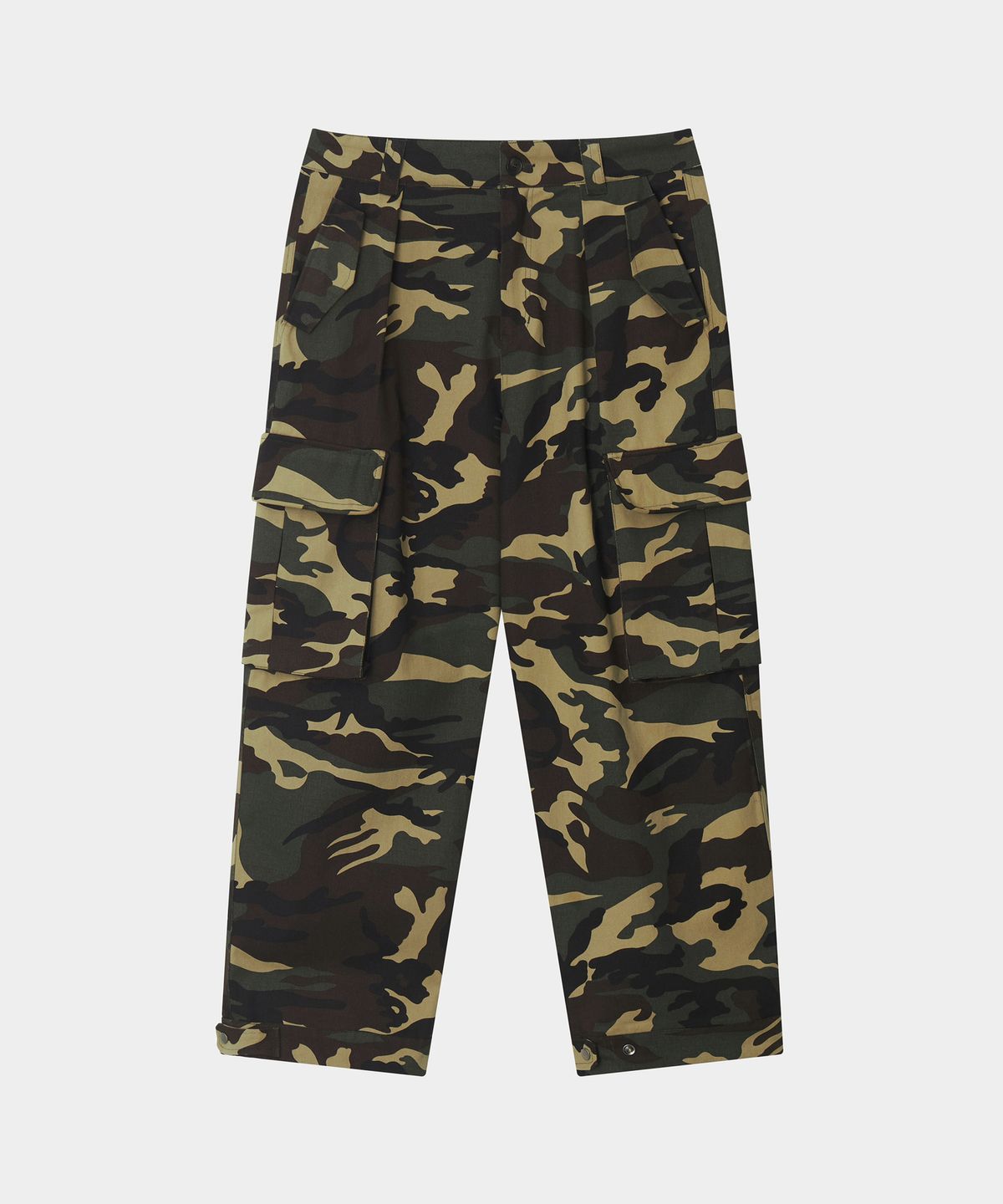 월드딜레마(WORLDDILEMA) SET-UP MILITARY POCKET CARGO PANTS (CAMO)