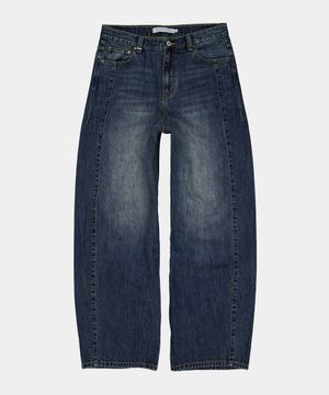 리파인드 에센셜 와이드 데님팬츠 [블루]