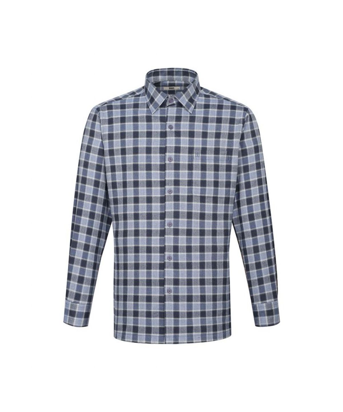 닥스셔츠(DAKS SHIRTS) 기모 폴리혼방 노케어 미디움체크 셔츠 레귤러핏_DLW1SHCL106N1