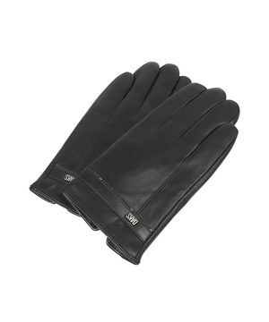 램스킨 닥스로고 솔리드 스마트터치 장갑 블랙