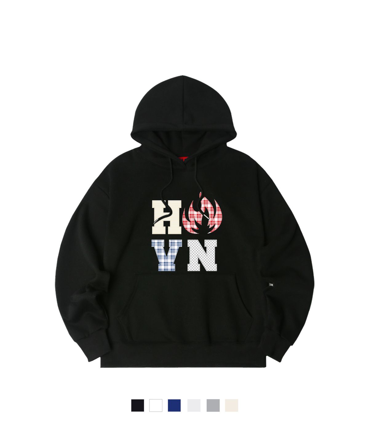 헬븐(HELLVN) H/V CHECK CHECK 오버핏 기모 후드 (GOH4-5HV080)