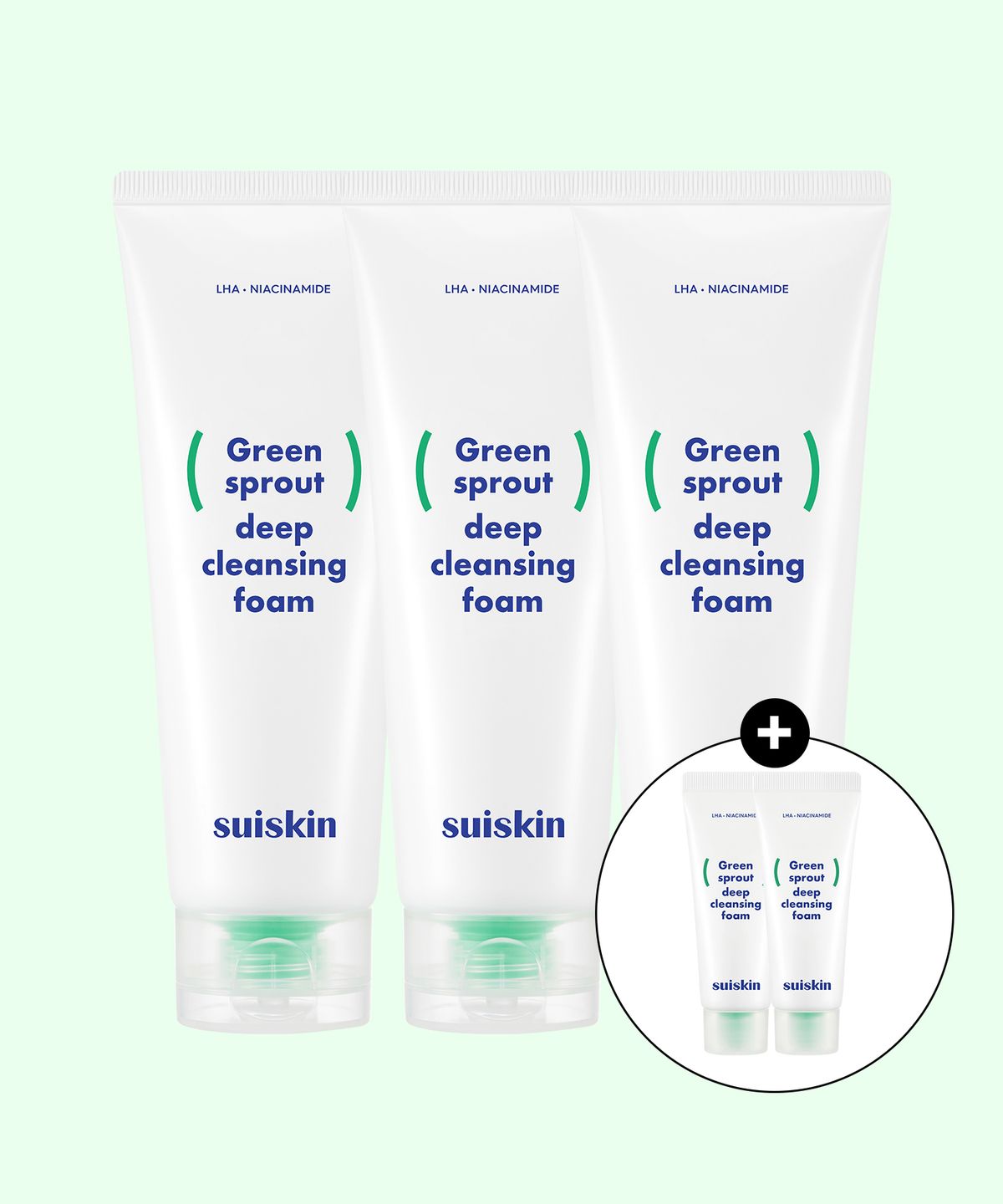 수이스킨(SUISKIN) 어린 새싹 딥 클렌징 폼 150ml x 3개 + 40ml 증정
